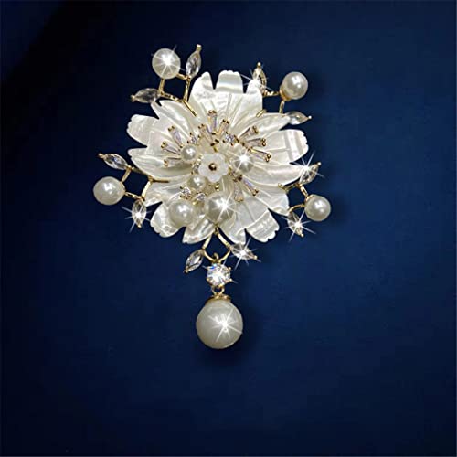 Broche fleur de style chinois accessoire de niche antique haut de gamme
