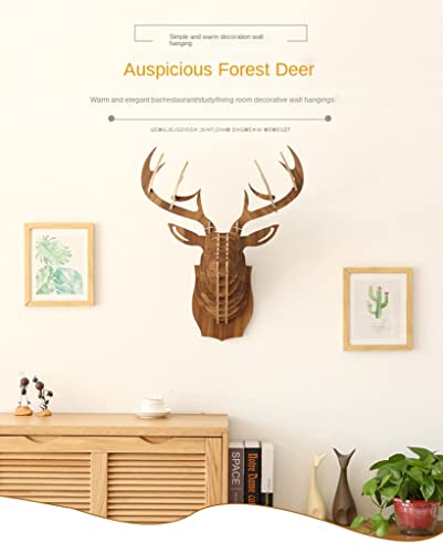Tête de cerf salon et chambre puzzle bois SHABOZ 3D - 2