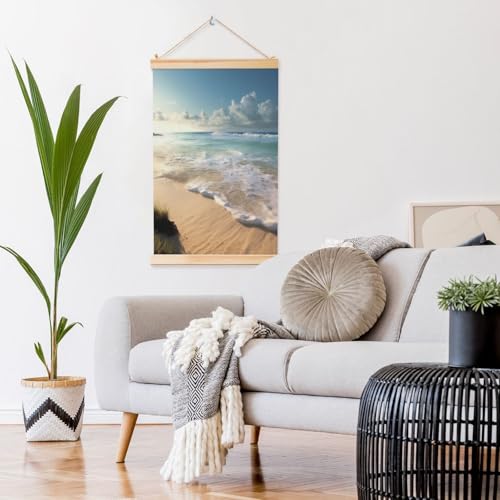 Peinture murale côtière pour habiller un mur vide sans effort grâce au bois