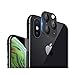 Dikkar iPhone XR/X Convert to iPhone 11/11Pro/11Pro Max Sticker L'objectif, Protecteur D'objectif D'appareil Photo pour iPhone XR/X/XS Max,Film de Protection en Verre trempé Anti-Rayures