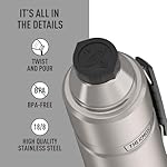 THERMOS Stainless King Vacuum-Insulated Beverage Bottle, 40 Ounce, Matte Stainless Steel - Image 4