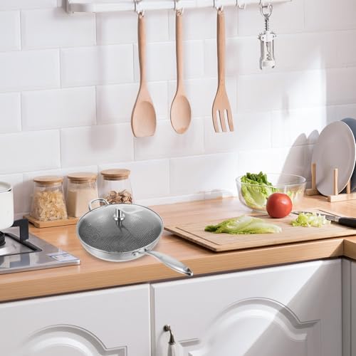 Wok de acero inoxidable con tapa 32 cm miniatura 4