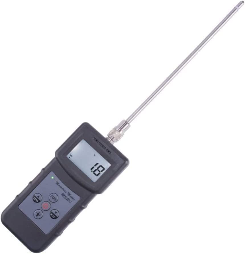 CNYST Coal Powder Moisture Meter Tester High Frequency Moisture Analyzer with Measuring Range 0-80% Digital Display with Back Light Data Hold Function Low Battery Alert