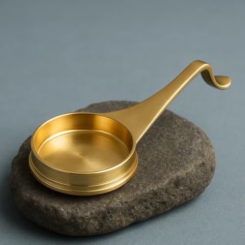 Image of Authentic and Traditional Bronze Tadka Pan for Healthy Cooking | Val Urli | Kai Urli | Kitchen Utensils