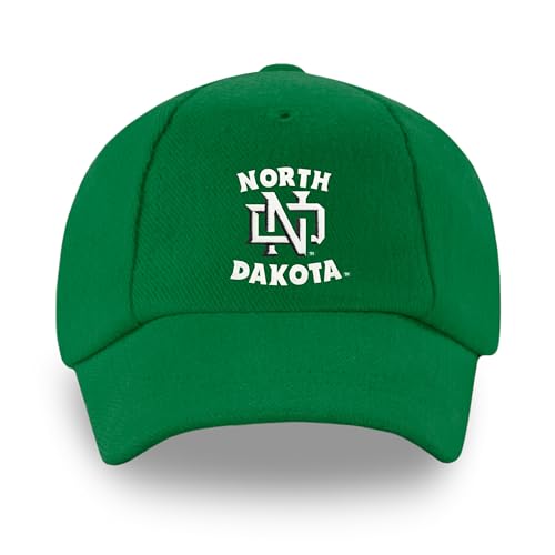 Creative Knitwear North Dakota Fighting Hawks Toddler Unisex Baseball Cap Kelly Solid Embroidered Logo - Size 12-24 Months