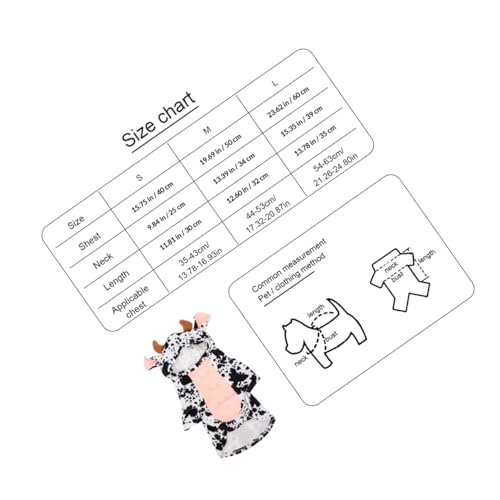 Disfraz de vaca para perro y gato talla M miniatura 2