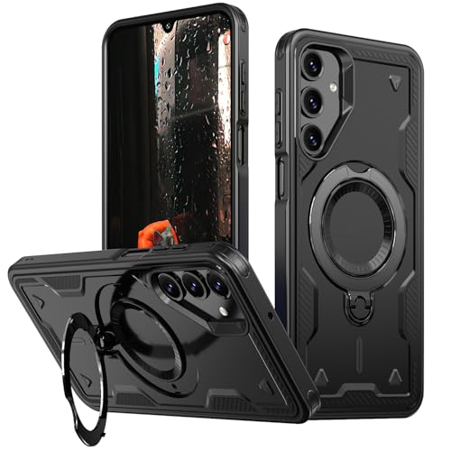 Coque Samsung A35 5G premium magnétique antichoc fine et élégante PC rigide noir