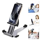 HIEAWU Cell Phone Holder Stand,with a Rotating Base and Mount Clamp,Used for...