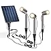 Produktbild Solar Premium Strahler PowerTrio - extragroßes 5 W Solarmodul - Lichtfarbe warmweiß 2800K + kaltweiß 6000K umschaltbar - 3 Strahler je 50 lm (150 lm gesamt) - Solarleuchte Spot Garten esotec 102705