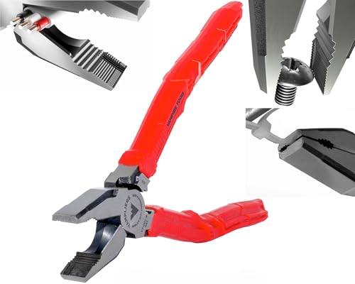 VAMPLIERS 9" Side Cutting Linemans Pliers with Crimper