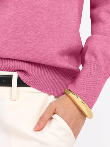 Image of ANRABESS Women's Long Sleeve V Neck Basic Sweaters | Classic Pullover Tops,Soft Loose,Business Casual Work,Travel Vacation,All Day Wear,Fall Spring Outfits,Winter Layer Clothing