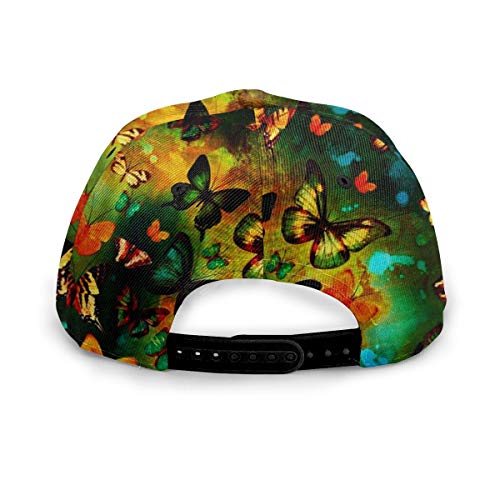 Baseball Cap Colorful Butterfly Painting Print Dad Caps Circular Top Classic Fashion Casual Adjustable Sport For Women Hats #TOP4