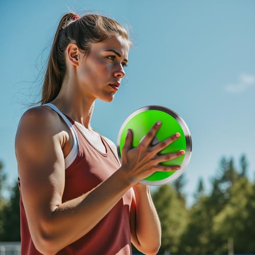 image for OMYOPY 2 Pcs Sports Training Discus for School Track and Field, 1kg Ny