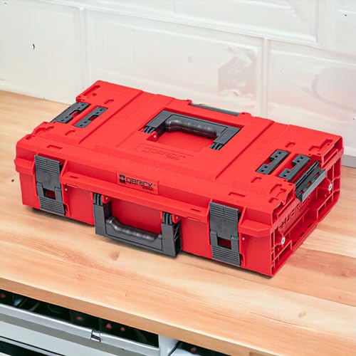 Qbrick - System ONE 200 2.0 Vario RED Ultra HD - Tool Box with Clamp Fasteners - Storage for Work Tools and Accessories with 50kg Capacity - Made of Durable Plastic, ABS - Image 5