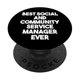 Miglior social e community service manager mai - Divertente PopSockets PopGrip Intercambiabile