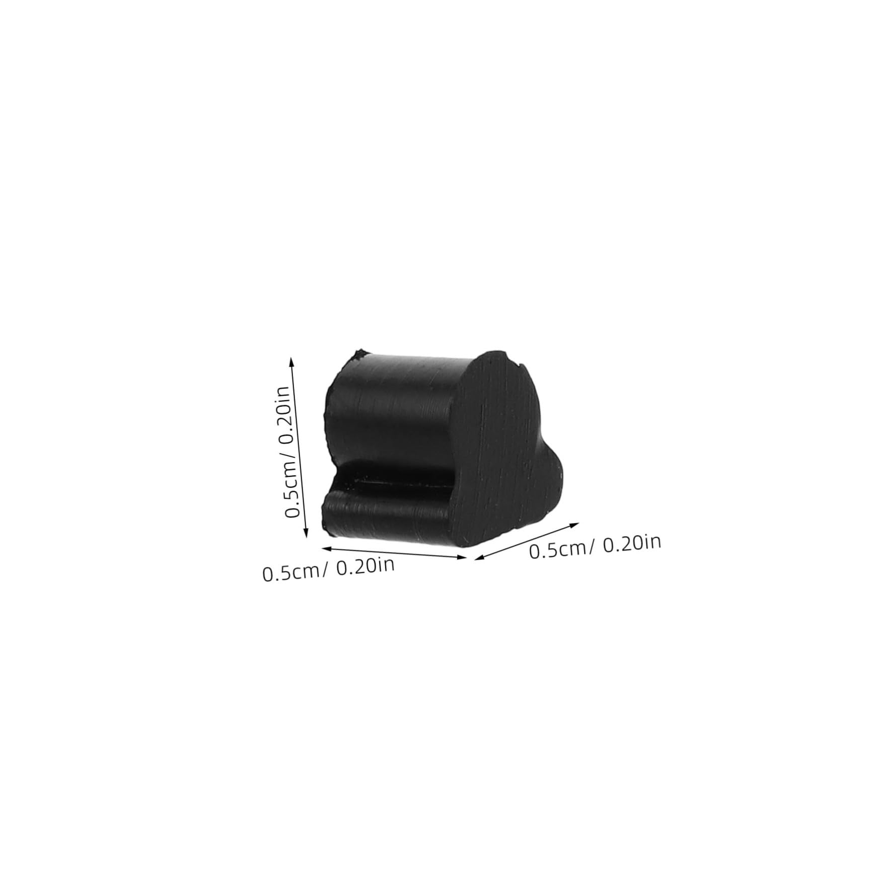 Coussinet de Piston en Caoutchouc Noir pour Cor Français et Euphonium, Absorbeur D'impact Facile à Installer, Lot de 10 Pièces pour Accessoires de Valve