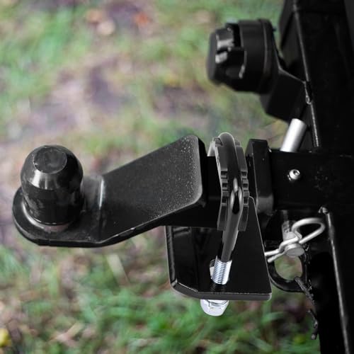 QWORK® Hochleistungssperre Kupplungsspanner für Anhänger und Fahrzeuge - Innenbreite 5 cm - Geschmiedeter Stahl und Gummibeschichtung - Anti-Rassel-Stabilisator