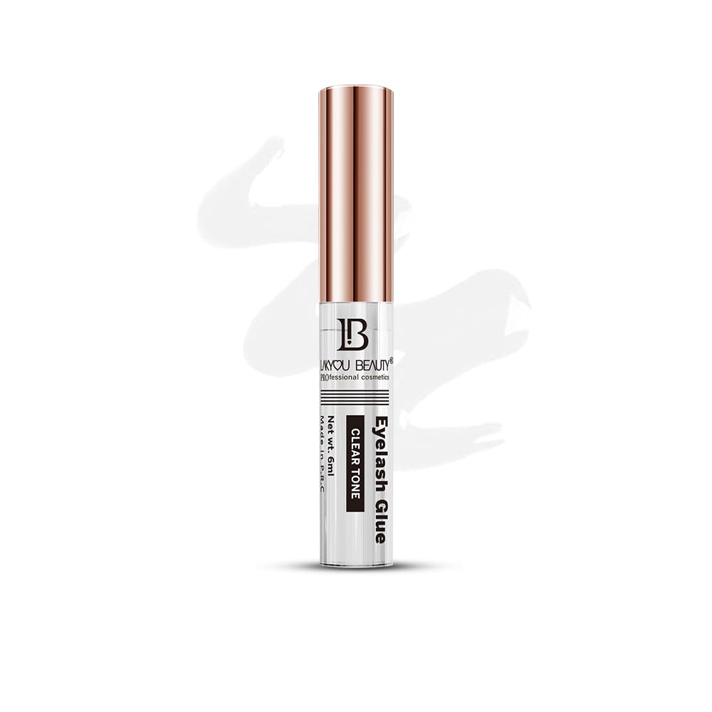 Lakyou Beauty Waterproof Eyelash Glue Clear Tone | Long-Lasting, Strong Hold | 6ml | Ideal for False Lashes-picture-30