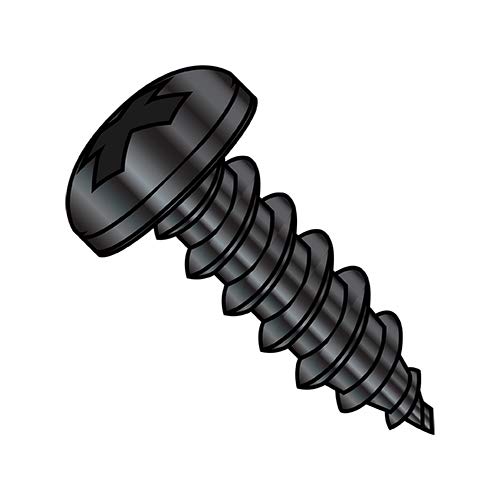 Tornillo autorroscante 10-16X5/8 Phillips Pan Black Zinc