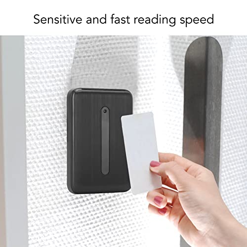 HERCHR Waterproof Access Control Card Reader, Wg26 34 Ic Id Dual Band Access Control Card Reader Keyless Entry Access Card Reader for Access Control System