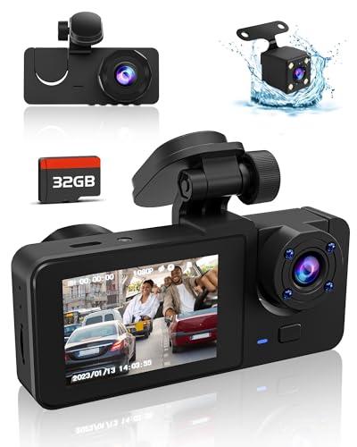 Dash Cam Front and Rear, 4K Full UHD Dash Camera for Cars,Car Camera Built-in 32GB Card, WDR, HDR,...