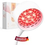 heilys® Gen30 LED Rotlichtlampe mit 6 Wellenlängen (630–850 nm) | Rot- & Nahinfrarotlicht Lampe mit Vision-Modus 670 nm | Höhenverstellbares Stativ, Pulsmodus (Weiß)
