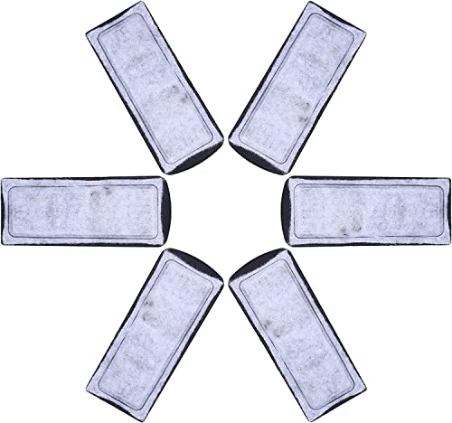Pilipane Charbon Actif Aquarium, 6 Pièces Filtre D'aquarium Coton, filtrantes au Charbon Actif pour Aquarium, d'aquarium à accrocher sur Le Coton de Filtre, Cartouche d'accessoire de Filtre Mural