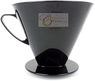 Size 6 Plastic Coffee Filter Dripper Cone by EDESIA ESPRESS