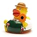 Produktbild DUCKSHOP I Badeente Gärtner I Quietscheente I L: 7,5 cm - inkl. Badeenten-Schlüsselanhänger im Set