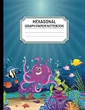  Hexagonal Graph Paper Notebook: Hex Style Graph Paper Journal and Composition Notebook  Ocean Life Biochemistry Hexagonal Notebook  Organic Chemistry Notebook for Students