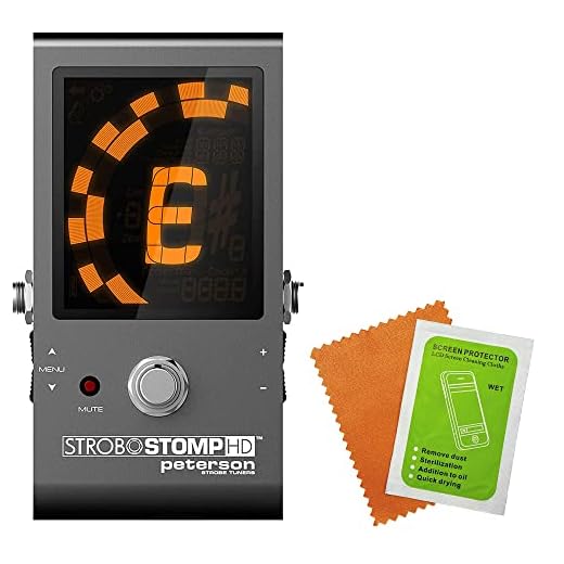 Peterson StroboStomp HD Guitar Tuner (403884) Bundle with Peterson StroboStomp HD Screen Protector