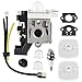 Carburetor for Echo GT225 GT225i GT225L PAS225 PE225 PPF225 SHC225 SRM225 SRM225U RB-K93 Trimmer Premium Weed Eater Edger Carb with Tune Up Kit Primer Bulb Spark Plug