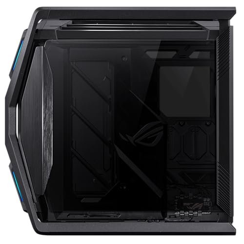 ROG Hyperion GR701 BTF Edition E-ATX, design de conectores ocultos da placa-mãe, radiador duplo de 420 mm, quatro ventiladores de 140 mm, suporte de GPU de metal, armazenamento de componentes, hub de - Imagem 8