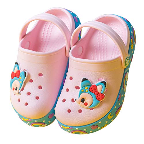 Yinbwol Kids Unicorn Clogs Boys Girls Slippers Cute Cartoon Sandals Non-Slip Lightweight Garden Shoes Slip on Water Pool Beach Slipper