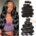 Beauty Forever Hair 7a Brazilian Virgin Hair Body Wave 3 Bundles 14 16 18inch 100% Unprocessed Virgin Human Hair Weave Extensions Natural Color(100+/-5g)/pc