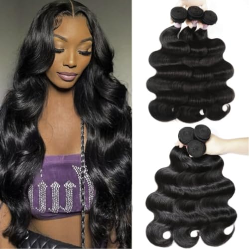 Beauty Forever Hair 7a Brazilian Virgin Hair Body Wave 3 Bundles 14 16 18inch 100% Unprocessed Virgin Human Hair Weave Extensions Natural Color(100+/-5g)/pc