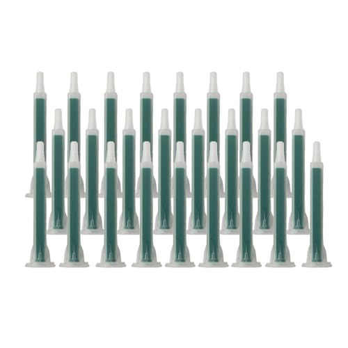 Yosugar 25 buses mélangées,buse pour applicateur adhésif époxy pour mélange, bouche de mélange statique 16 buses tube 83cm tube de mélange(Rapport 1: 1/1: 2)