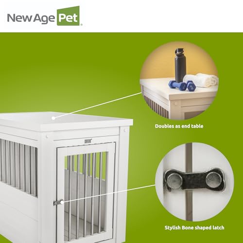 New Age Pet ecoFLEX Pet Crate/End Table, Medium, Antique White, Model:EHHC404M by New Age Pet - Image 5