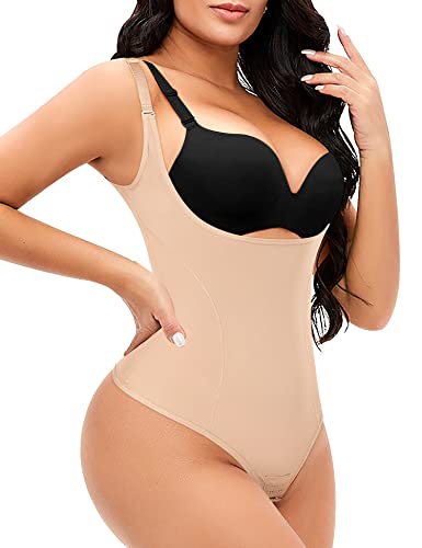 Womens Shapewear Bodysuit Body Shaper Thong