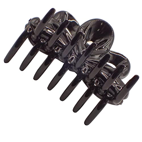 Topkids Accessories Small Black or Tort Hair Claw Clip, Small Detailed Claw Clips for Ladies & Girls - Image 2