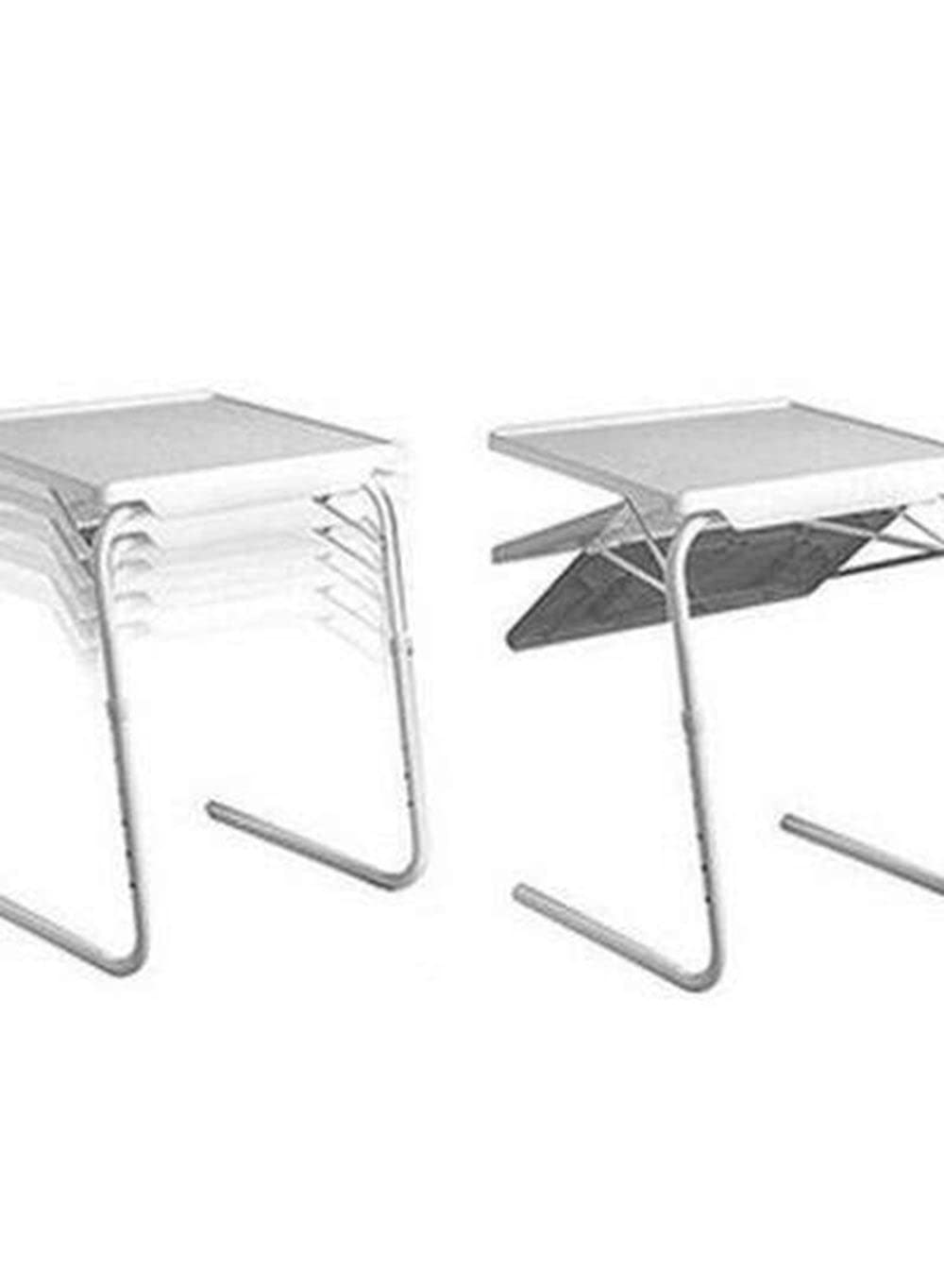 Dubai Gallery Foldable Portable Multi-Purpose Laptop Table White ‎6.8 X 53.2 X 41Cm