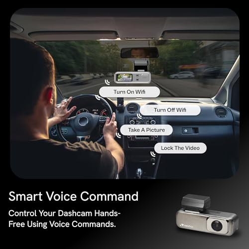 Image of Nextro X300 SoloView Car Dashcam | 2K QHD | 145 Wide Angle | Wi-Fi App Control | Night Vision | WDR | G-Sensor | Voice Control | 1.47 inch IPS Display | Loop Recording | Parking Monitor | Hardwire Kit