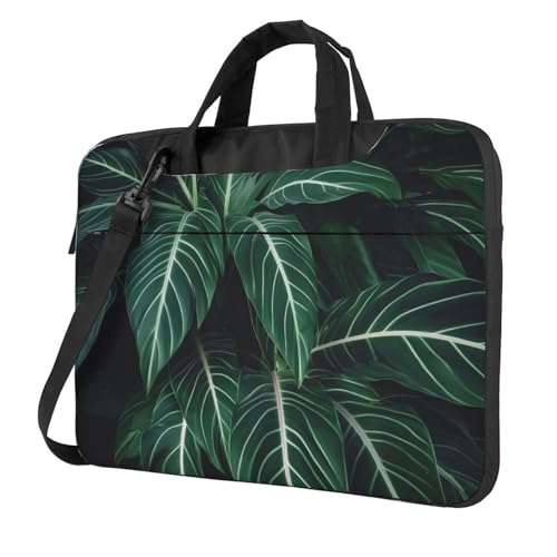 Sac à bandoulière pour ordinateur portable vert anti-choc avec poignée renforcée