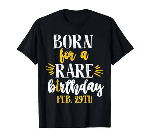 Anniversaire rare année bissextile né le 29 février T-Shirt