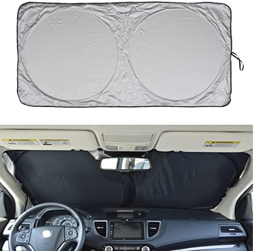 Sunshade for Car Windshield with Storage Pouch by A1 Sun Visor for Car Shield Sun Protector Auto Interior Accessories Cover Retractable XL