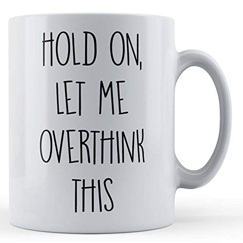 Father Fox Mug avec inscription « easily Stressed Out Person, Hold On, Let Me Overthink This »