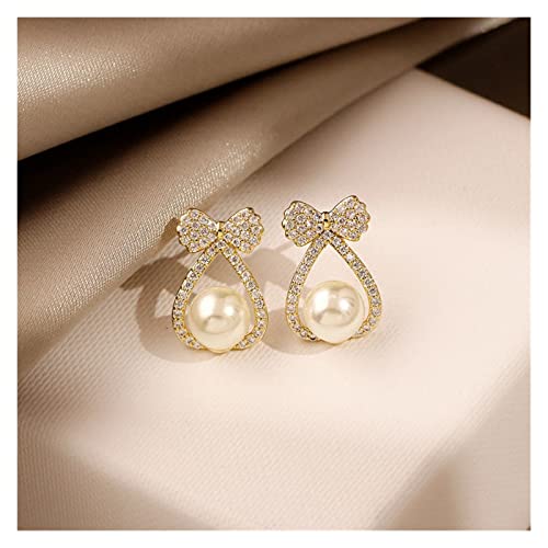 Boucles d'oreilles perles compactes asymétriques légères pour lobes sensibles - 3