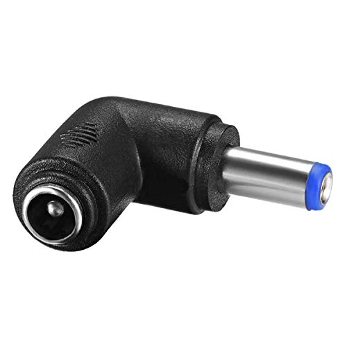 Adaptateur de connecteur d'alimentation CC - Coude à 90 degrés 5,5X 2,1 mm - Prise mâle vers Femelle - Convertisseur pour Ordinateur Portable, caméra de vidéosurveillance, Bande d'éclairage Cover