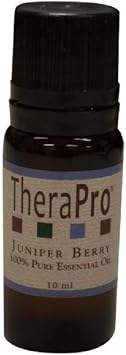 زيت جونيبر بيري العطري من TheraPro - زيت عطري نقي 100% - درجة علاجية - علاج عطري بالتدليك والمنتجع الصحي - زجاجة زجاجية سعة 10 مل