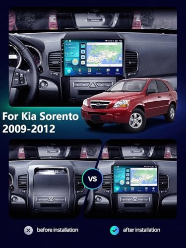 Radio de coche Bluetooth para KIA Sorento 2009-2012 con Mirror Link e Incell Touchscreen 2